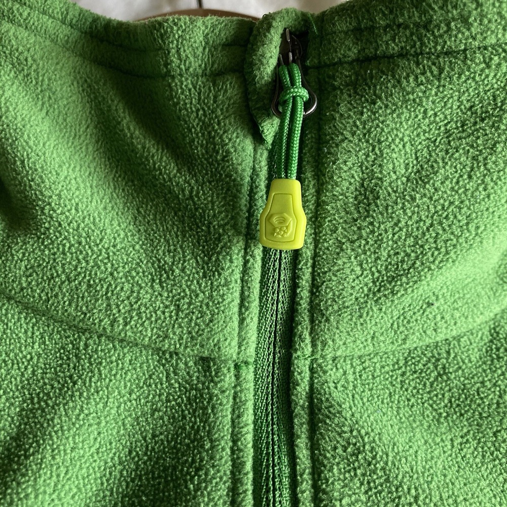 Mountain Hardwear Men's Large Quarter-Zip Fleece LS Pullover Bright Green GORP - Picture 4 of 15